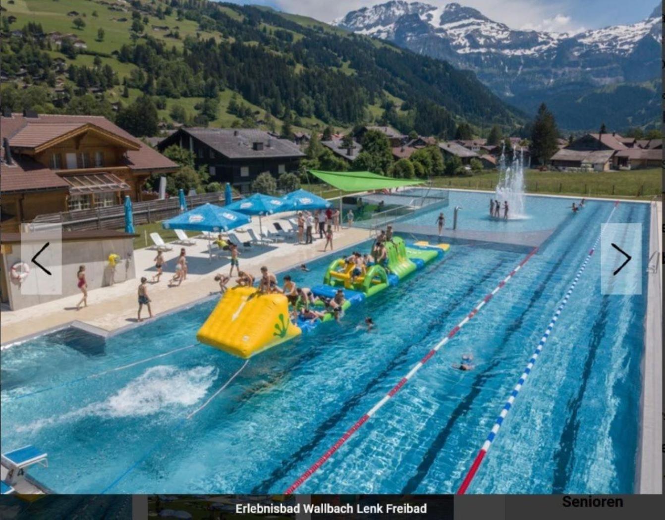 Large Deluxe Studio For 2 - Chalet Lovo Lenk im Simmental Exterior foto