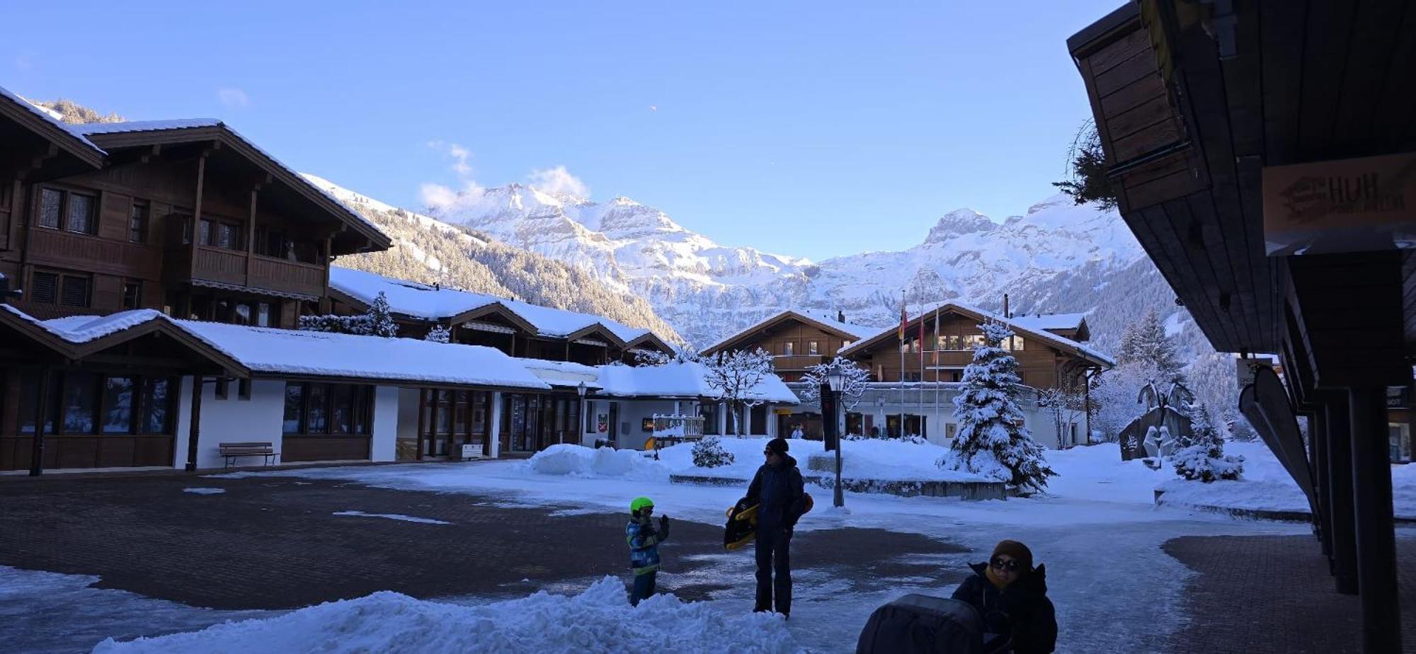Large Deluxe Studio For 2 - Chalet Lovo Lenk im Simmental Exterior foto