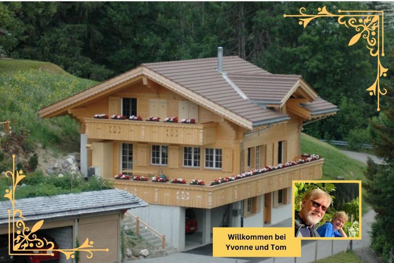 Large Deluxe Studio For 2 - Chalet Lovo Lenk im Simmental Exterior foto