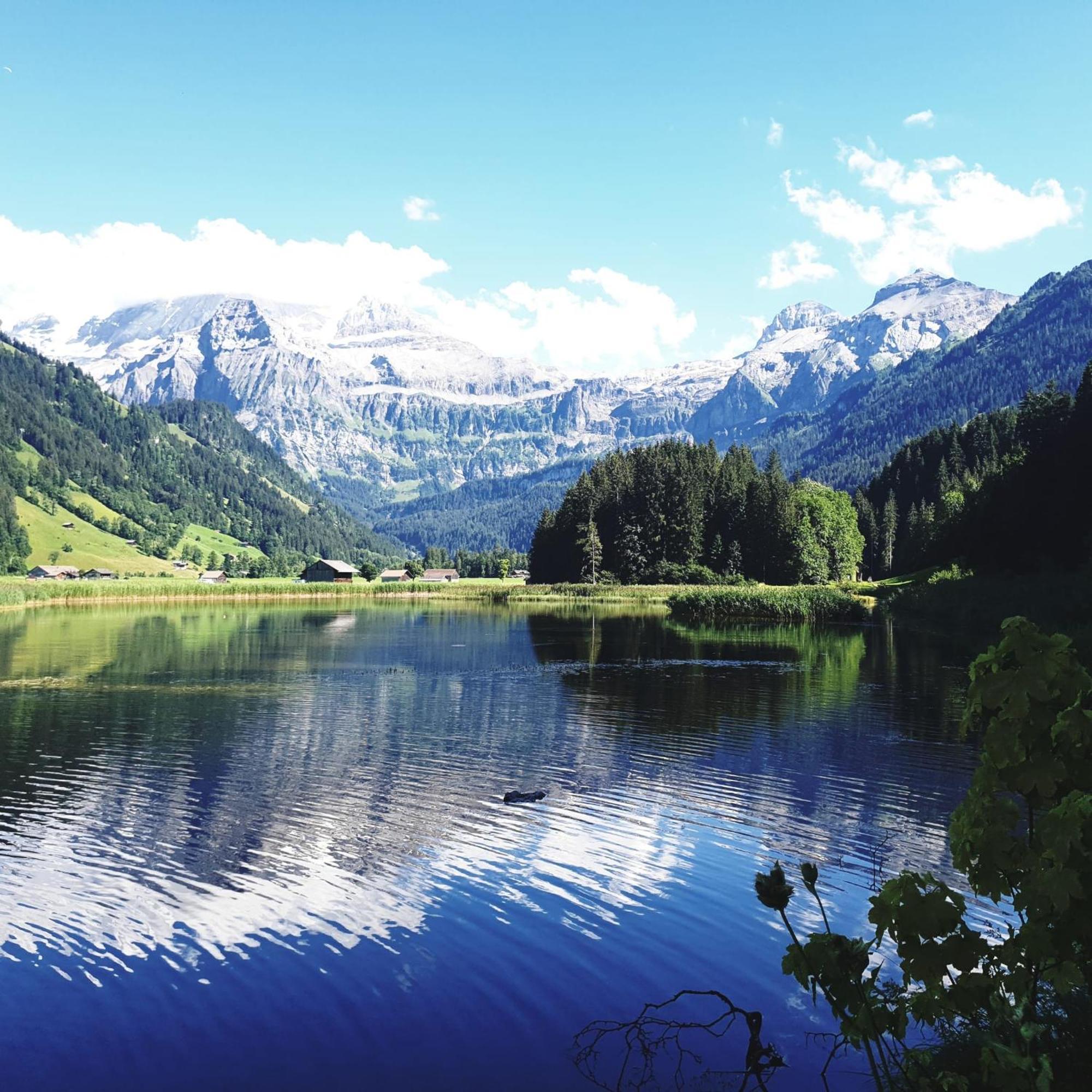 Large Deluxe Studio For 2 - Chalet Lovo Lenk im Simmental Exterior foto